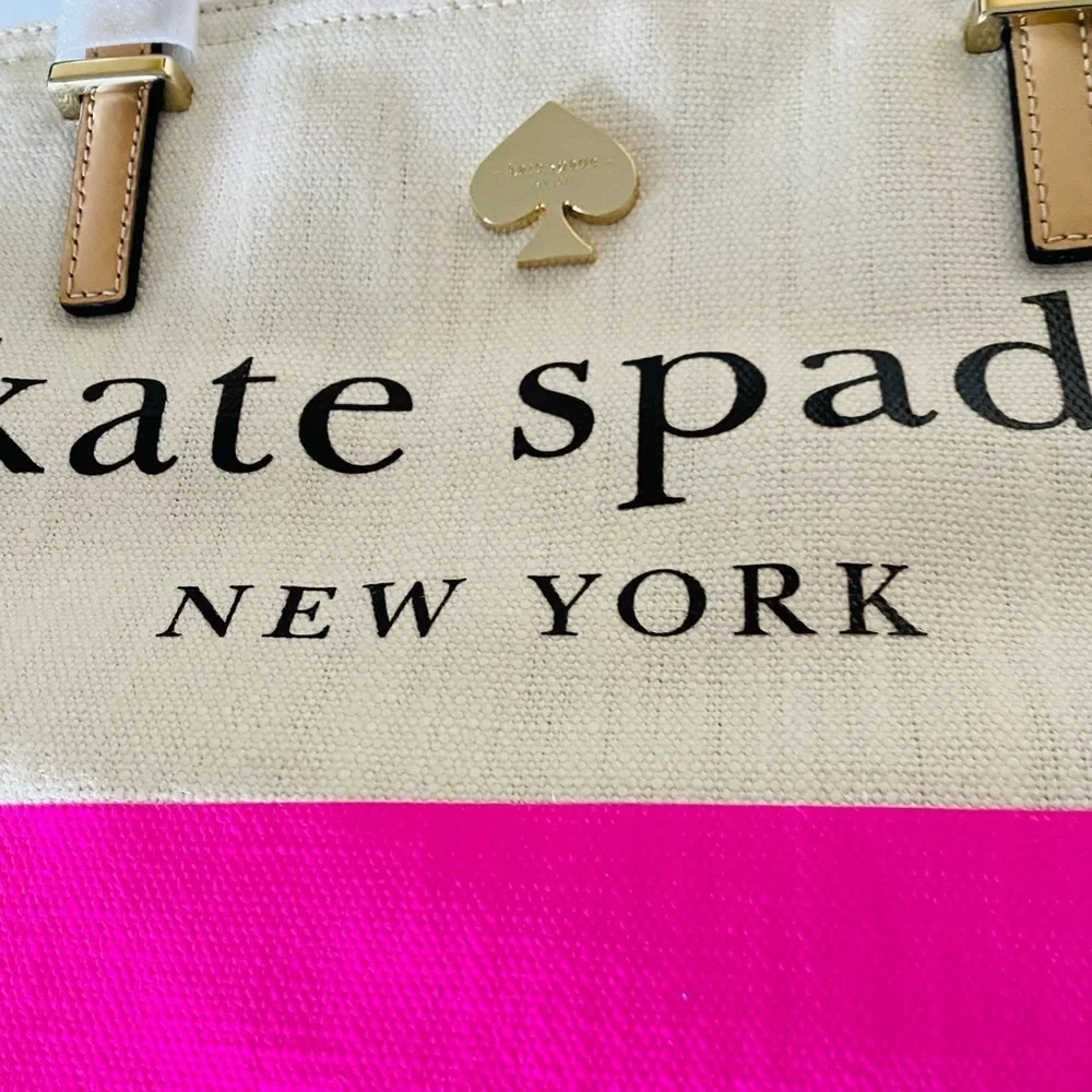 Rare kate spade Lott Street Francis Natural/Gulabi tote